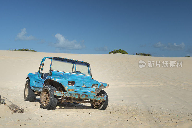 纳塔尔RN沙丘上的Bugre Buggy被遗弃了